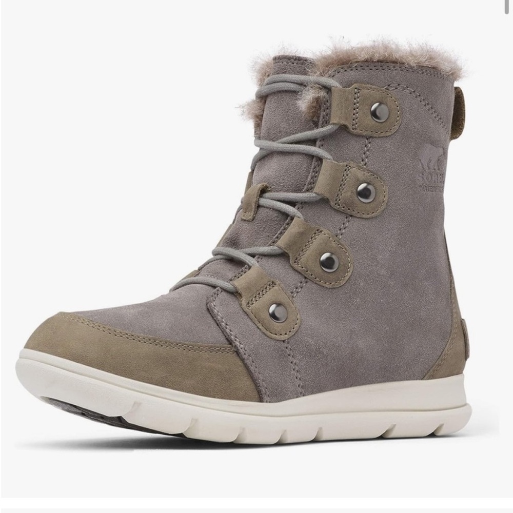 Sorel Gray and Tan Winter Boots